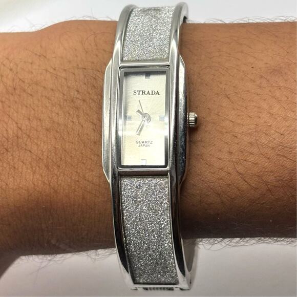 Silver Strada Cuff Watch - Picture 2 of 5